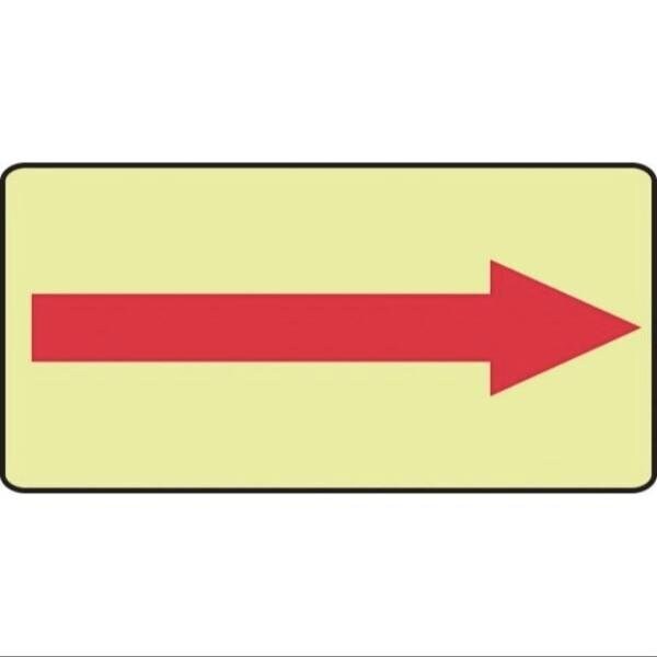 Accuform GLOWINTHEDAR K SAFETY SIGN RED MLEX548GF MLEX548GF - main